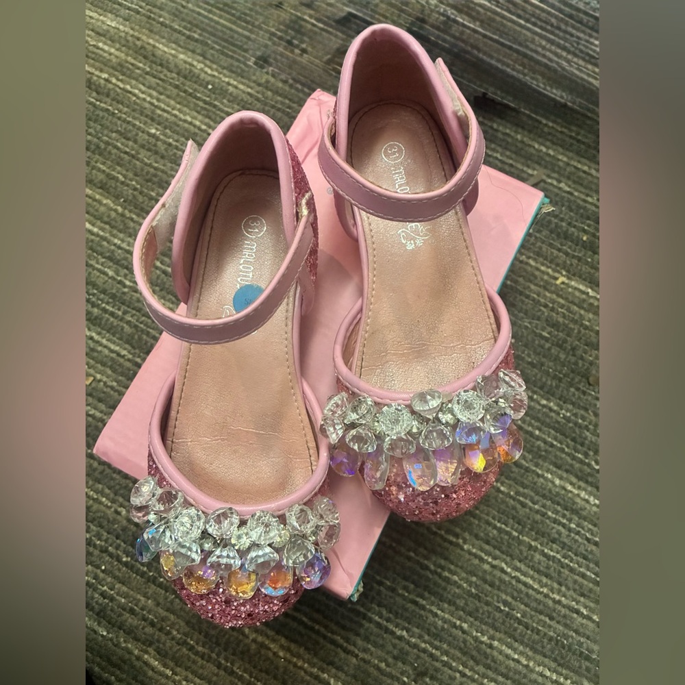 Sparkly Pink Kids Shoes size 13